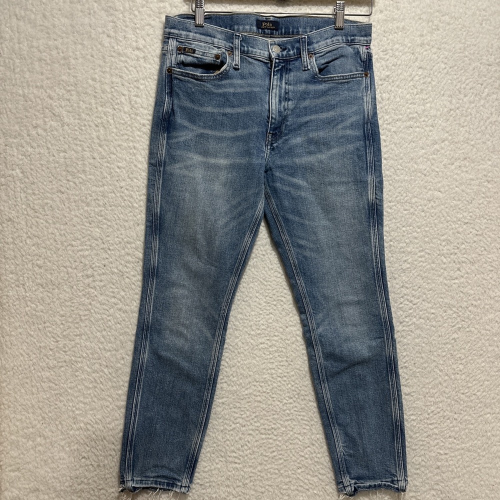 Polo Ralph Lauren Womens Jeans Blue Mid Rise‎ Skinny Ankle Denim Size 29